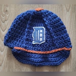 Detroit Tiger's Knit Baby Hat